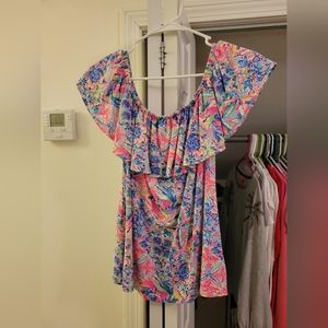 Lilly pulitzer off the shoulder top